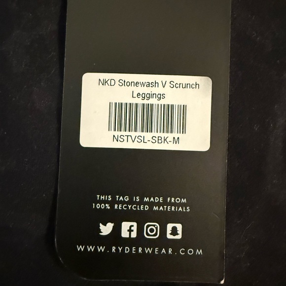 Ryderwear NKD V Scrunch Leggings - Picture 9 of 10